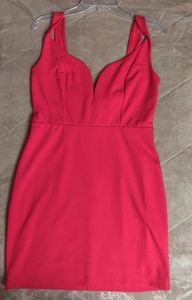 Red cocktail dress